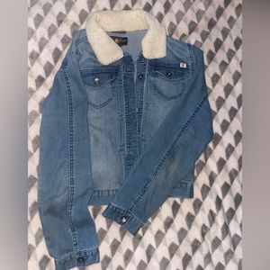 Fur Neck Jean Jacket